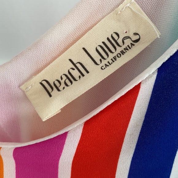 Peach Love California rainbow striped maxi dress - Picture 4 of 7